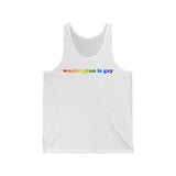 Washington is Gay Pride Tank-Top: LGBTQ+ Flag Gradient Tank