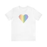 Pride Heart Lines T-Shirt: Pride Gradient Tee