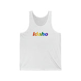 Idaho Tank-Top: Vibrant Pride Gradient Design
