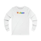 Yukon Pride Gradient Long Sleeve Tee: LGBTQ+ Designed Shirt