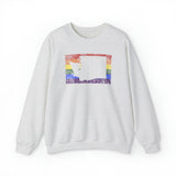 Washington Pride Flag Sweater: Rainbow LGBTQ+ State Silhouette Distressed Sweatshirt