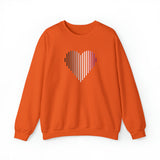 Asexual Heart Lines Sweater: Pride Gradient Sweatshirt