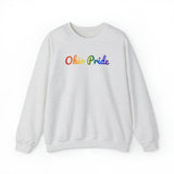 Ohio Pride Sweatshirt: Flowing Cursive Design with LGBTQ+ Gradient