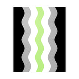 Agender Flag Ripple Decal: Wavey Pride Sticker