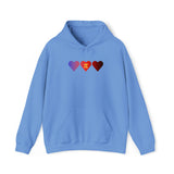Polyamory Flag Hearts Hoodie: Pride LGBTQ+ Gradient Design