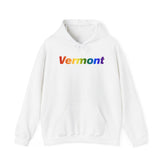 Vermont Hoodie: Vibrant Pride Gradient Design