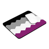 Asexual Flag Wavey Mousepad: Sharp Design for Desk