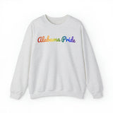 Alabama Pride Sweatshirt: Flowing Cursive Design with LGBTQ+ Gradient