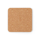 Bisexual Flag Coaster Set: 4 Corkwood Wavey Drink Coasters
