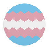 Transgender Flag Wavey Mousepad: Sharp Design for Desk