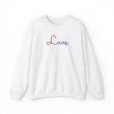 Bisexual Love Script Sweatshirt: Subtly Elegant Pride Sweater