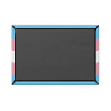 Transgender Pride Flag Magnet: Wavey Rectangle Button for Fridge