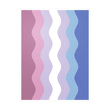 Bigender Flag Ripple Decal: Wavey Pride Sticker