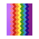 LGBTQ+ Flag Wavey Decal: Sharp Pride Sticker
