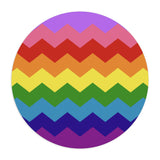 LGBTQ+ Flag Wavey Mousepad: Sharp Design for Desk