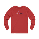 Genderfluid Love Script Long Sleeve T-Shirt: Subtly Elegant Pride Tee