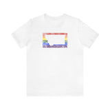 Montana Pride Flag Tee: Rainbow LGBTQ+ State Silhouette Distressed Shirt