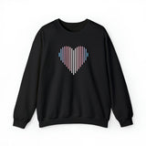 Transgender Heart Lines Sweater: Pride Gradient Sweatshirt