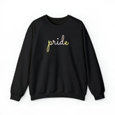 Pangender Pride Sweater: Flowing Cursive 'Pride' in Gradient Hues