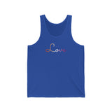 Lesbian Love Script Tank: Subtly Elegant Pride Tank-Top