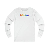 Maine Long Sleeve Tee: Pride Gradient Design