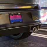 Bisexual Flag Ripple Vanity License Plate: Wavey Design for Cars