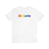 Ontario Pride Gradient T-Shirt: LGBTQ+ Designed Tee