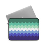 Gay Pride Flag Laptop Sleeve: Wavey Print Protective Case
