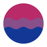 Bisexual Flag Ripple Mousepad: Wavey Design for Desk