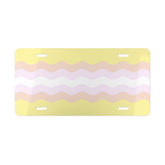 Pangender Flag Ripple Vanity License Plate: Wavey Design for Cars