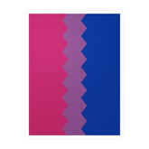 Bisexual Flag Wavey Decal: Sharp Pride Sticker