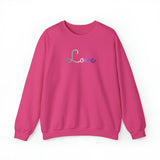 Gay Pride Love Script Sweatshirt: Subtly Elegant Pride Sweater