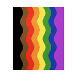 Philly Pride Flag Ripple Decal: Wavey Pride Sticker