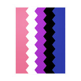 Genderfluid Flag Wavey Decal: Sharp Pride Sticker