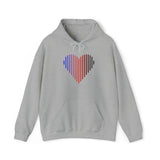 Polyamory Heart Lines Hoodie: Pride Gradient Sweater