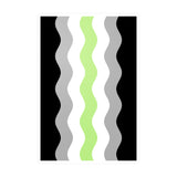 Agender Flag Ripple Decal: Wavey Pride Sticker