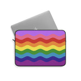Gilbert Baker Pride Flag Laptop Sleeve: Ripple Print Protective Case
