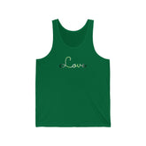 Agender Love Script Tank: Subtly Elegant Pride Tank-Top