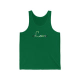 Agender Love Script Tank: Subtly Elegant Pride Tank-Top