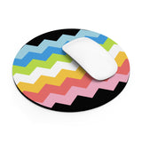 Queer Pride Flag Wavey Mousepad: Sharp Design for Desk