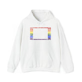 Colorado Pride Flag Hoodie: Rainbow LGBTQ+ State Silhouette Distressed Hooded Sweatshirt