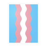 Transgender Flag Ripple Decal: Wavey Pride Sticker