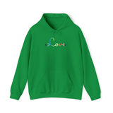 Queer Love Script Hoodie: Subtly Elegant Pride Sweatshirt