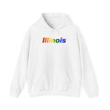 Illinois Hoodie: Vibrant Pride Gradient Design