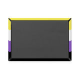 Nonbinary Pride Flag Magnet: Wavey Rectangle Button for Fridge