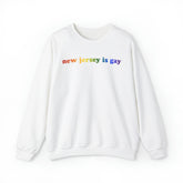 New Jersey is Gay Pride Sweatshirt: LGBTQ+ Flag Gradient Sweater