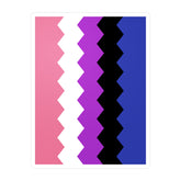 Genderfluid Flag Wavey Decal: Sharp Pride Sticker