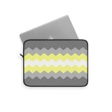 Demigender Pride Flag Laptop Sleeve: Wavey Print Protective Case