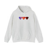 Polyamory Flag Hearts Hoodie: Pride LGBTQ+ Gradient Design