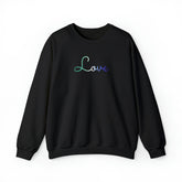 Gay Pride Love Script Sweatshirt: Subtly Elegant Pride Sweater